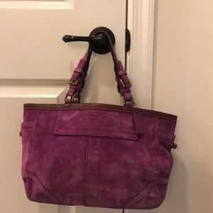 Coach Suede Hampton Tote